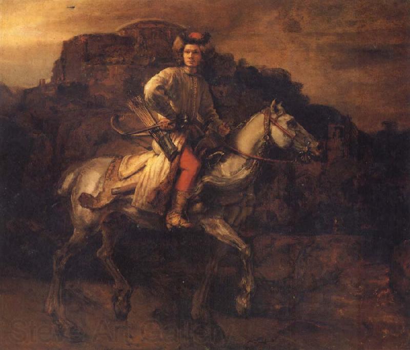 REMBRANDT Harmenszoon van Rijn The So called Polish Rider Norge oil painting art